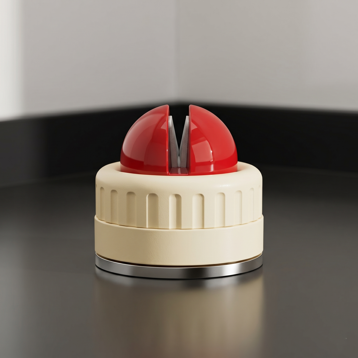 Knife Sharpener | Portable Rapid Knife Sharpener & Kitchen Knife Sharpener (with Suction Base) | for Knives, Scissors, Cleavers & Outdoor Tools | Sharpener (Non-Slip)