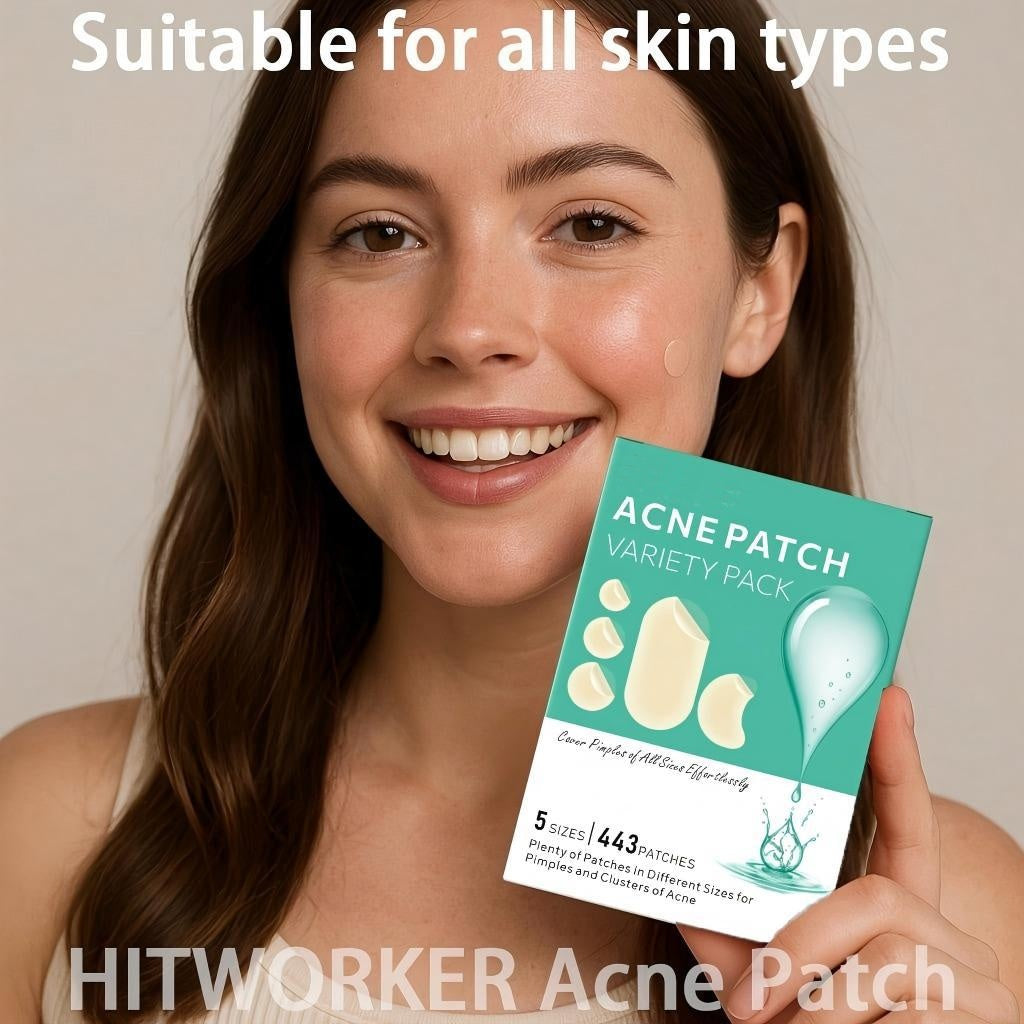 609ct Hydrocolloid Acne Patches – Fast-Acting Pimple Stickers for Face | All Skin Types