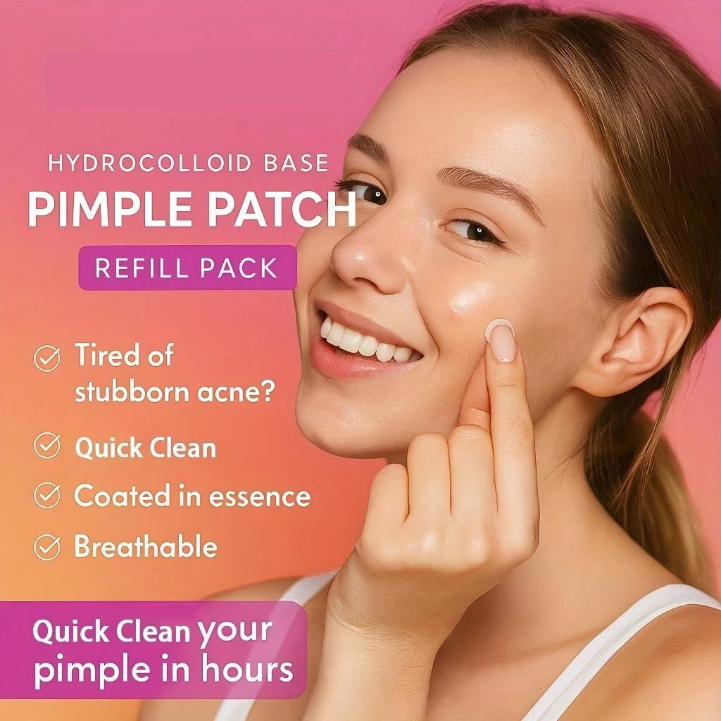 609ct Hydrocolloid Acne Patches – Fast-Acting Pimple Stickers for Face | All Skin Types