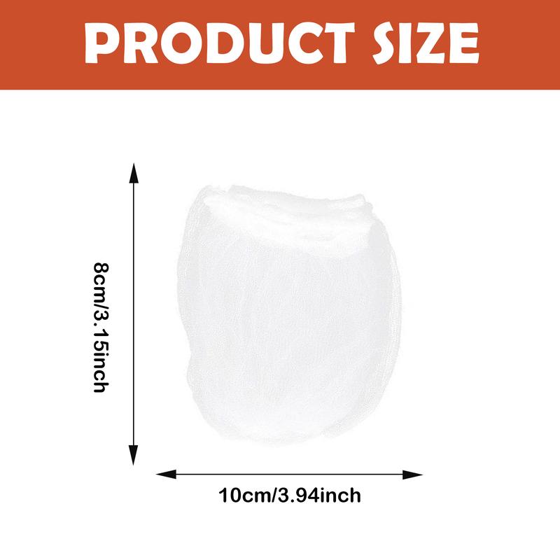 100 Counts Disposable Dishwashing Sink Drain fine mesh strainer Mesh Bag, has excellent stretchability for easy use
