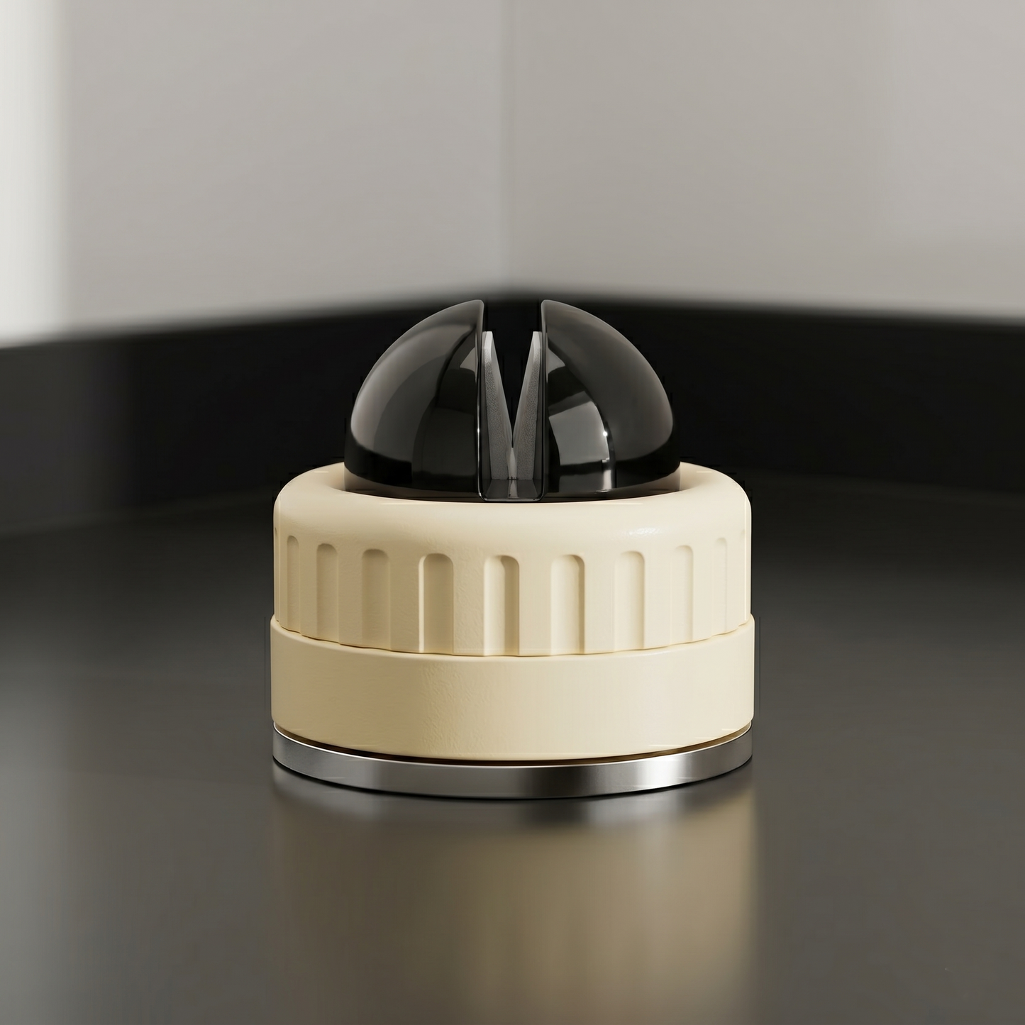 Knife Sharpener | Portable Rapid Knife Sharpener & Kitchen Knife Sharpener (with Suction Base) | for Knives, Scissors, Cleavers & Outdoor Tools | Sharpener (Non-Slip)